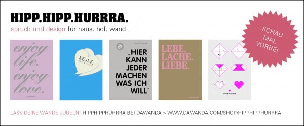 hipphipphurrra > design und spruch für haus. hof. wand.