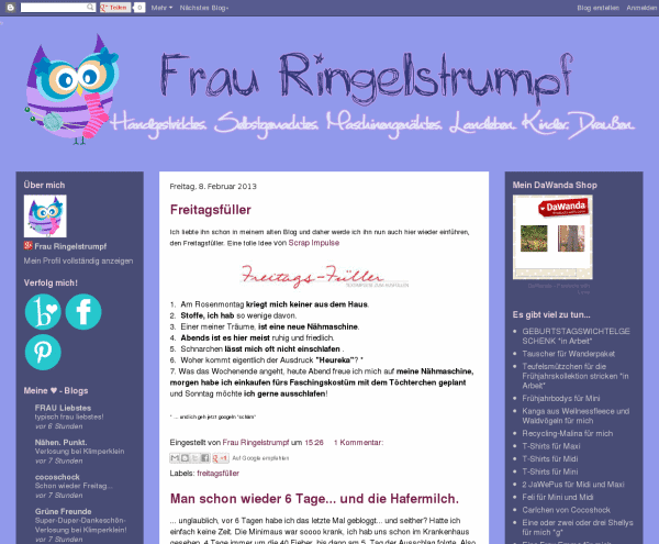 Frau Ringelstrumpf