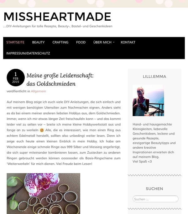 missheARTmade | …DIY-Anleitungen für tolle Rezepte, Beauty-, Bastel- und Geschenkideen