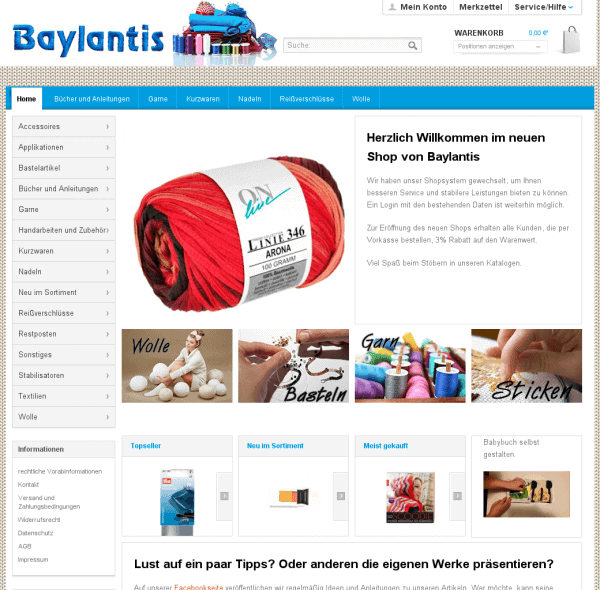 Baylantis - Alles für Hobby und Handarbeiten