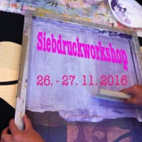 Siebdruckworkshop "Dein eigener Stoff- einfache Designs entwerfen und Drucken"