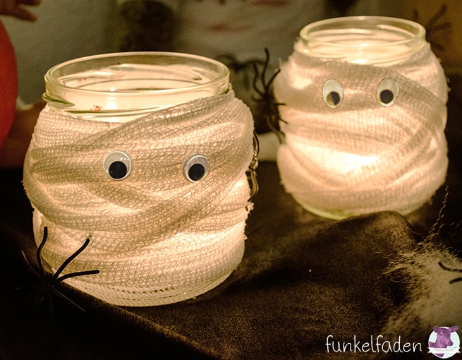 Halloween - Gruselige Mumienlichter - HANDMADE Kultur