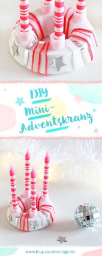 DIY MINI-ADVENTSKRANZ BASTELN