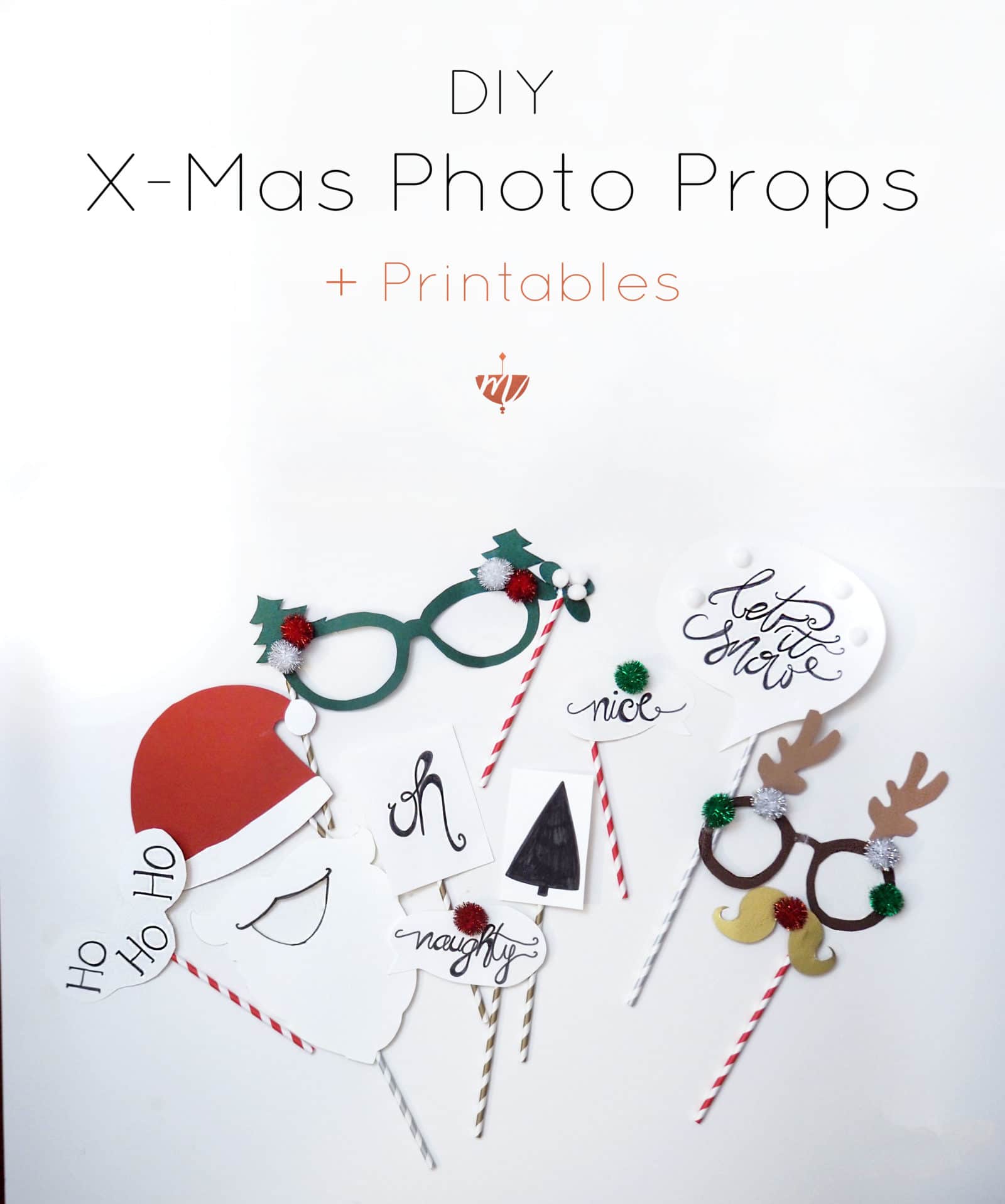 Diy Photo Props Fur Mehr Beknackte Weihnachtsbilder Printables Mohntage Handmade Kultur