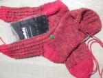 Socken mit einfachem rechts-links Muster #addiSockenwunder