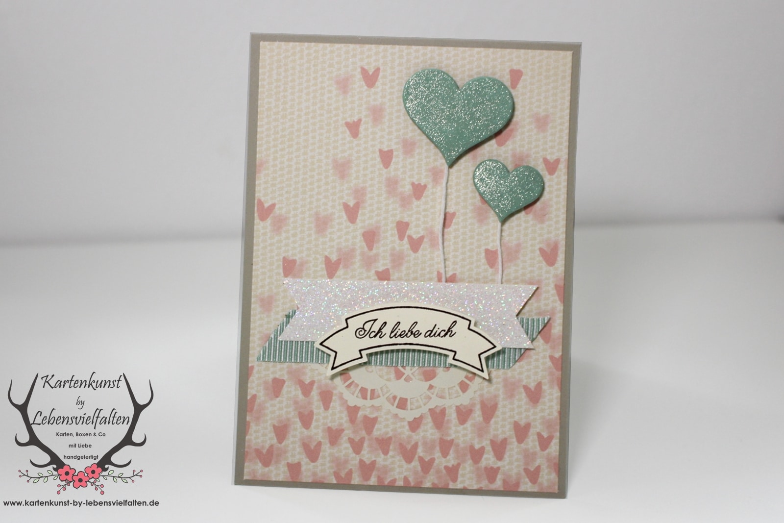 Karte Zum Valentinstag Mit Stampin Up Designerpapier Zum Verlieben Handmade Kultur 8669