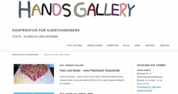 Blog: Neues in der Hands Gallery | Kooperative für Kunsthandwerk
