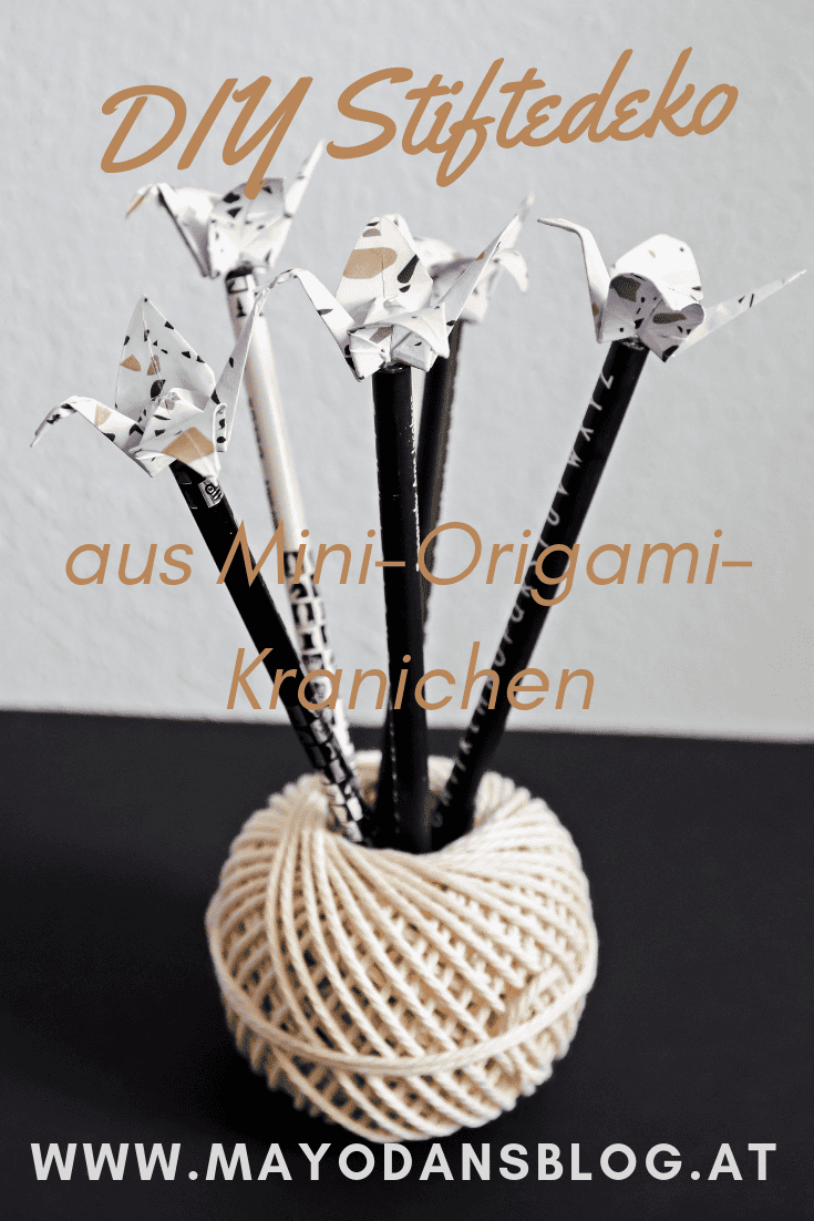 Diy Mini Origami Kraniche Als Bleistiftdeko Handmade Kultur