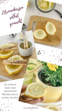 DIY Zitronenkerzen: Natürlicher Mückenschutz selbst gemacht