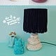 Upcycling-Lampe mit Fransen / DIY Tischlampe aus Sperrmüll