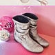 DIY Stiefel Silber-Metallic / Lederschuhe selber färben