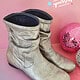 DIY Stiefel Silber-Metallic / Lederschuhe selber färben