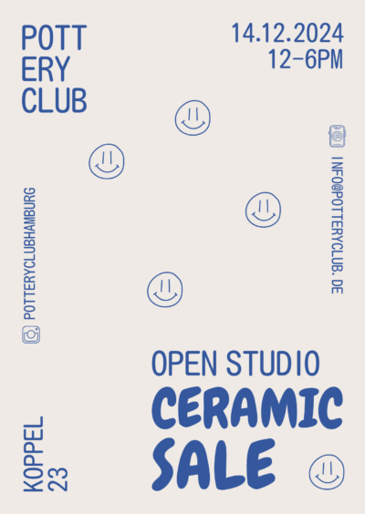 Open Studio Ceramic Sale am 14. Dez. in der Koppel 23 in Hamburg