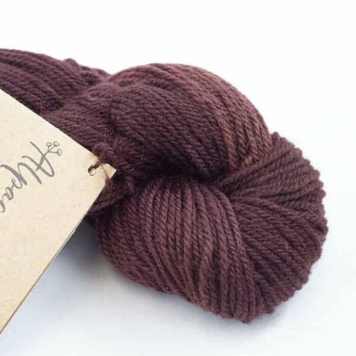 Alpaca Heather SEMI Solids handgefärbt Bing Cherry - Manos del Uruguay