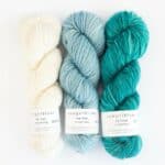 Aran Single solids handgefärbt Auslauf - Cowgirl Blues