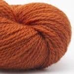 British Blue Wool FINGERING Burnt Orange - Erika Knight