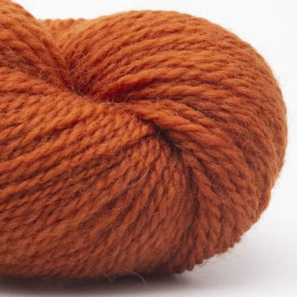 British Blue Wool FINGERING Burnt Orange - Erika Knight