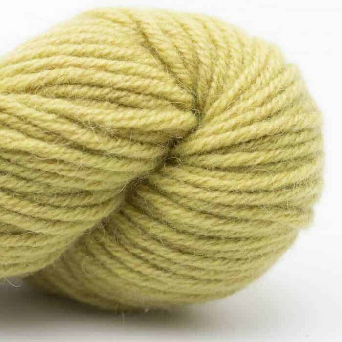 Dry Desert Camel 8-ply ARAN handgesponnen grass in the sun (light green) - Nomadnoos