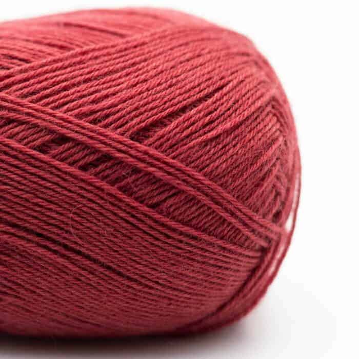 Edelweiss CLASSIC 4fach 100g non-superwash Burgunder Rot - Kremke Soul Wool