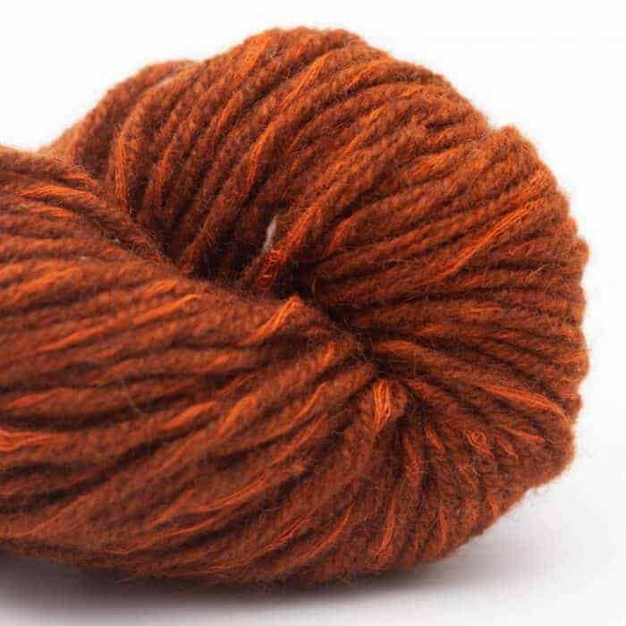 Eri Khullu 6-ply handgesponnen dear valley spice (orange) - Nomadnoos