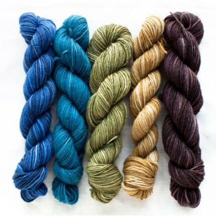 Fino Minis Strickset für Schal & Loop handgefärbt Georgiana - Manos del Uruguay