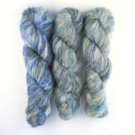 Fluffy Mohair Farbverlauf handgefärbt 9 to 5 - Cowgirl Blues