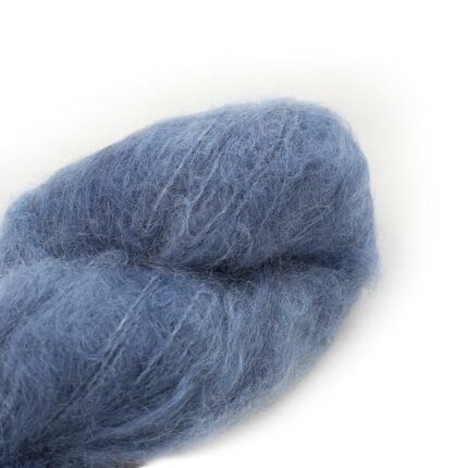 Fluffy Mohair solids handgefärbt 01-Airforce - Cowgirl Blues