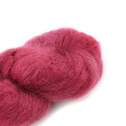 Fluffy Mohair solids handgefärbt 24-Dusty Rose - Cowgirl Blues