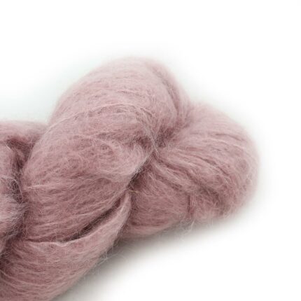 Fluffy Mohair solids handgefärbt 25-Faded Rose - Cowgirl Blues