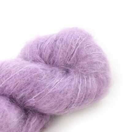 Fluffy Mohair solids handgefärbt 33-Orchid Blush - Cowgirl Blues