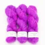 Fluffy Mohair solids handgefärbt African Violet - Cowgirl Blues