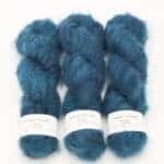 Fluffy Mohair solids handgefärbt Cape Storm - Cowgirl Blues