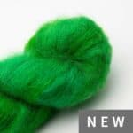 Fluffy Mohair solids handgefärbt Evergreen - Cowgirl Blues