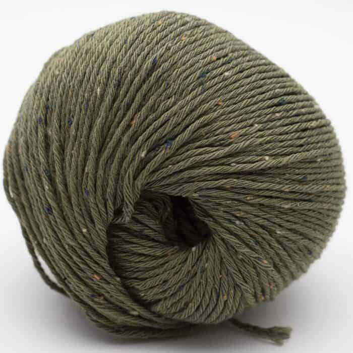 Gossypium Cotton TWEED Khaki Green - Erika Knight