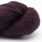 High Mountain Yak 2-ply light fingering handgesponnen winter garden test (dark bordeaux) - Nomadnoos