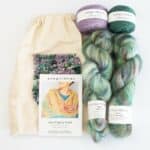 Kit Joys of Spring Shawl handgefärbt Karma Chameleon - Cowgirl Blues