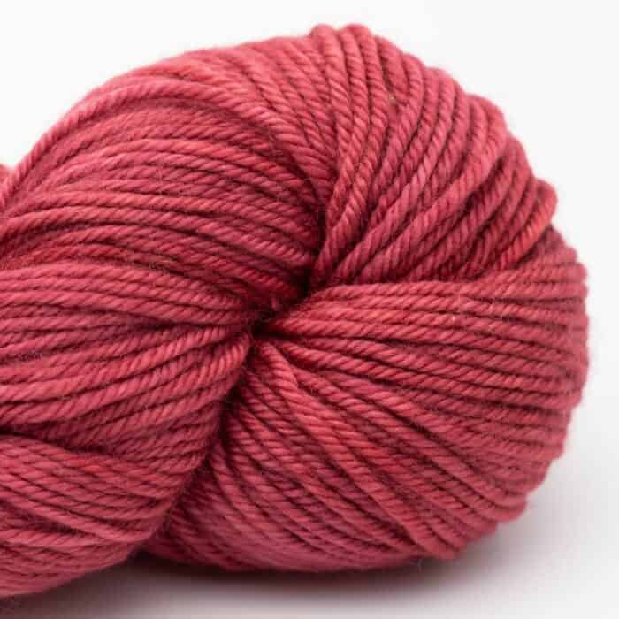 Merino DK solids 100g handgefärbt Dusty Rose - Cowgirl Blues