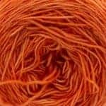 Merino SINGLE LACE solids handgefärbt Carrot Juice - Cowgirl Blues