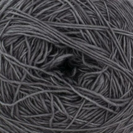 Merino SINGLE LACE solids handgefärbt Charcoal - Cowgirl Blues