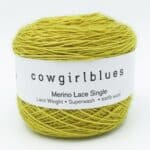 Merino SINGLE LACE solids handgefärbt Karoo gold - Cowgirl Blues