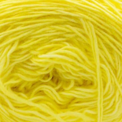 Merino SINGLE LACE solids handgefärbt Lemon - Cowgirl Blues