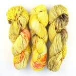 Merino TWIST Yarn Farbverlauf handgefärbt Big Yellow Taxi - Cowgirl Blues