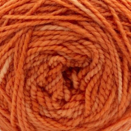 Merino TWIST Yarn solids handgefärbt Carrot Juice - Cowgirl Blues