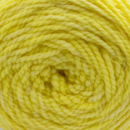 Merino TWIST Yarn solids handgefärbt Lemon - Cowgirl Blues