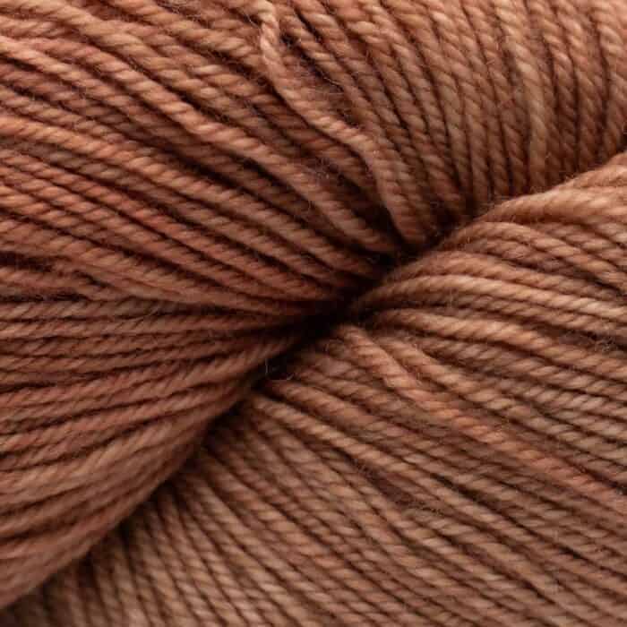 Proper Sock MINIS solids 20g handgefärbt Camel - Cowgirl Blues