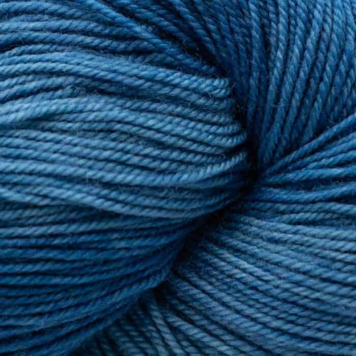 Proper Sock MINIS solids 20g handgefärbt Guinea Fowl - Cowgirl Blues