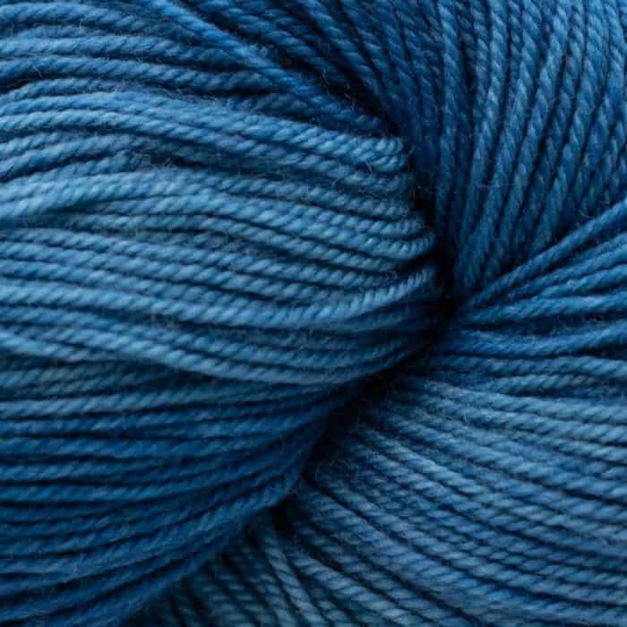 Proper Sock MINIS solids  handgefärbt Guinea Fowl - Cowgirl Blues