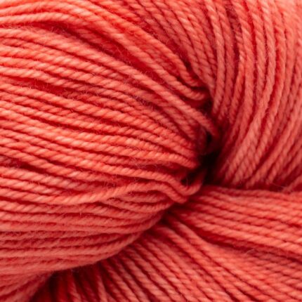 Proper Sock MINIS solids  handgefärbt Ruby Grapefruit - Cowgirl Blues