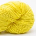 Proper Sock Solids 100g handgefärbt Lemon - Cowgirl Blues