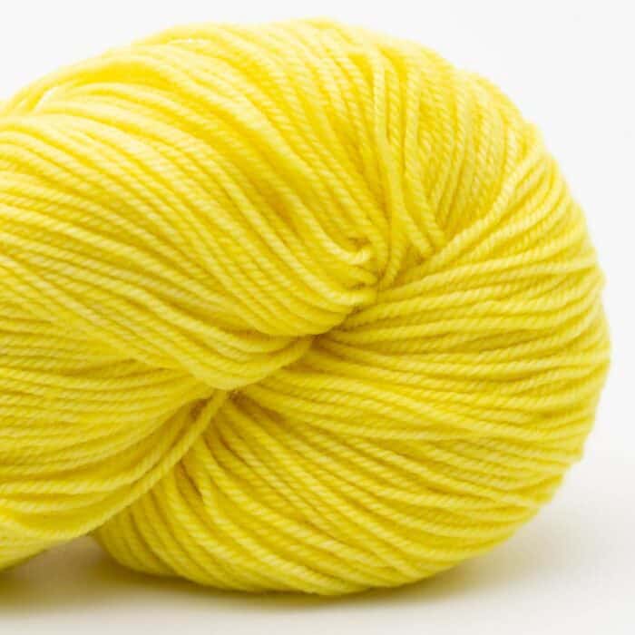 Proper Sock Solids 100g handgefärbt Lemon - Cowgirl Blues